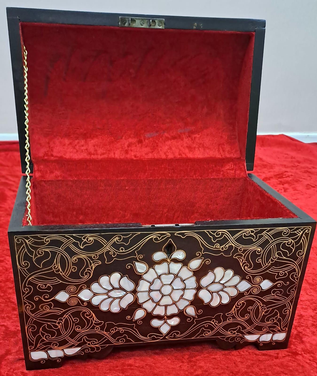螺鈿細工を施した美しい手作りの木箱 - Etsy 日本