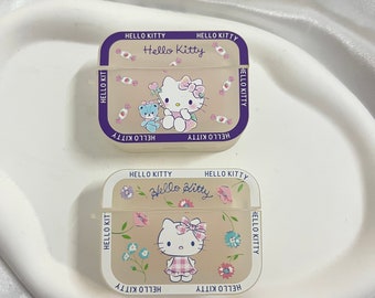 Kawaii Cartoon  AirPods Case Cute Kitty Anime AirPods Cases for AirPods 1 / 2, AirPods Pro and AirPods 3, Super Cute Cartoon Keychains Gifts