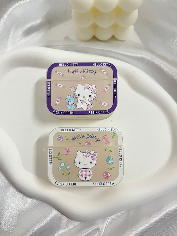 Kawaii Cartoon  AirPods Case Cute Kitty Anime AirPods Cases for AirPods 1 / 2, AirPods Pro and AirPods 3, Super Cute Cartoon Keychains Gifts