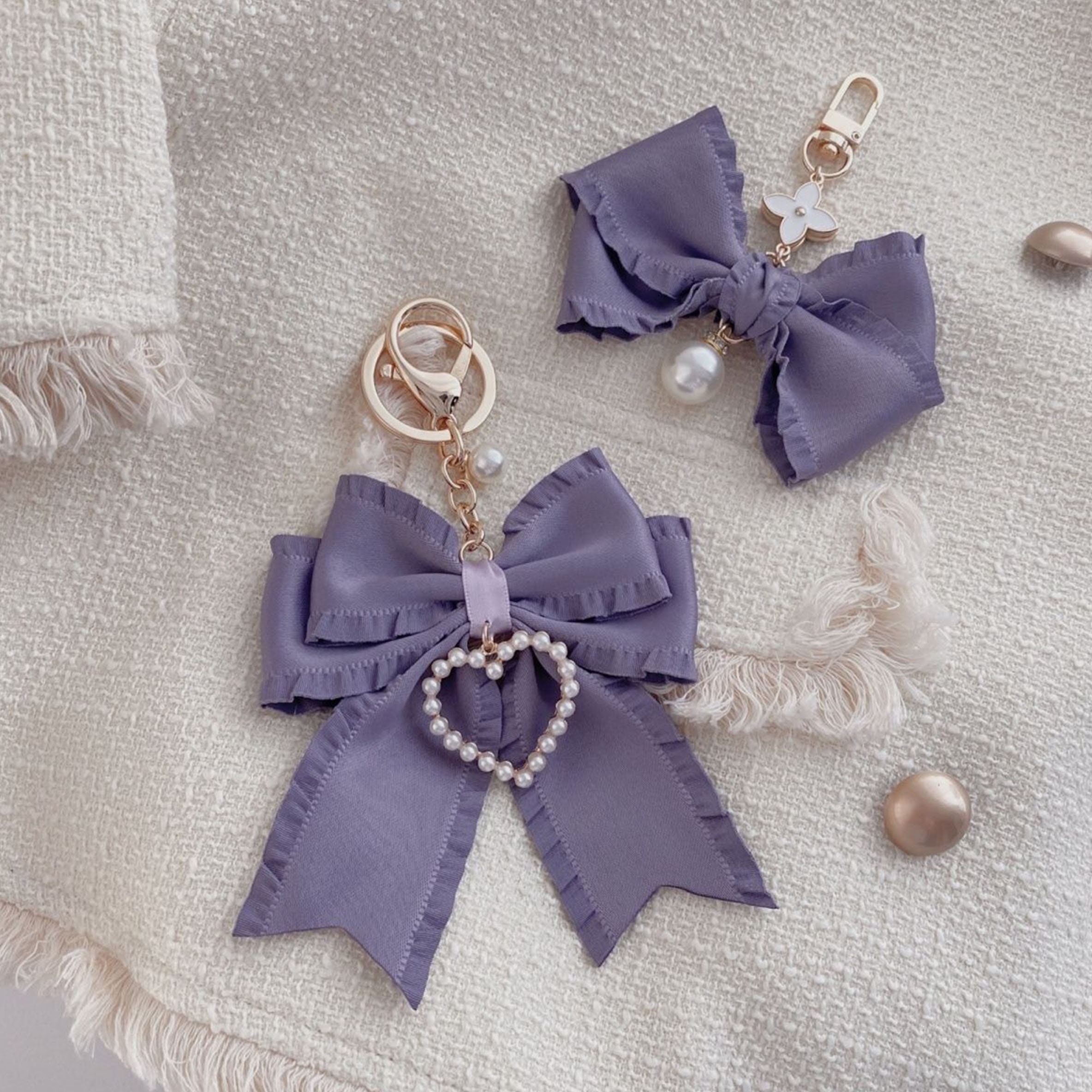 ★BLACK PURPLE☆Nami Chain Keyring Creative Dazzle Rabbit Doll XX Eyes Cool Bunny Keychain