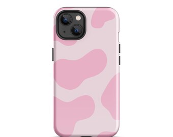 Pink Strawberry Kuh-Druck Tough iPhone Hülle