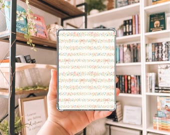 Floral/Bow rows kindle insert/laminated/kindle accessories/reader gift/bookish gifts/book club/cardstock/book lover