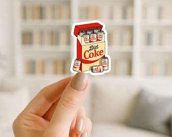 Pack of Diet Coke Sticker/water-resistant/laminated/Diet Coke lover/laptop/kindle/funny gift/Diet Coke gift
