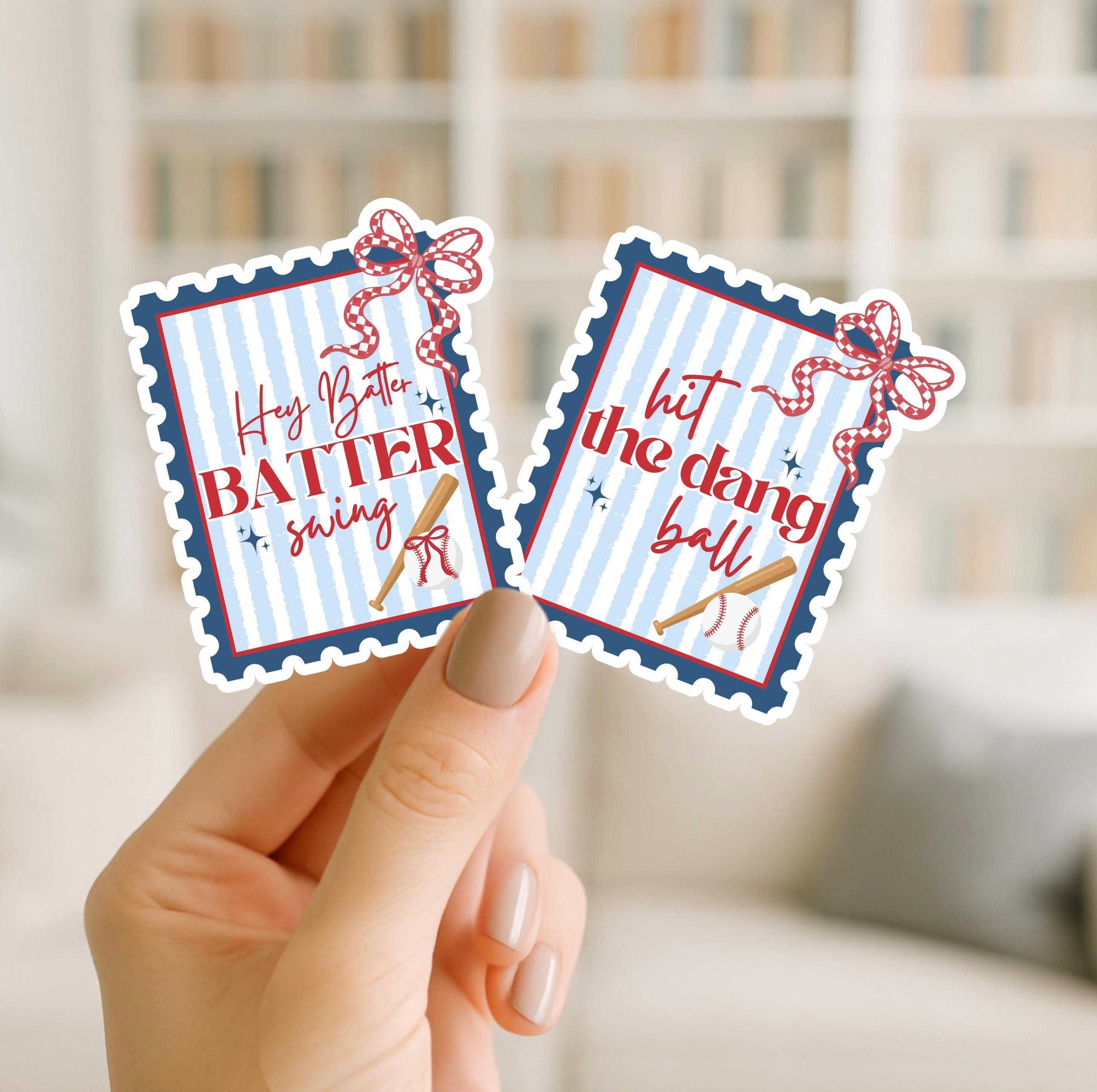 Baseball Coquette Sticker/ Hit the Dang Ball/hey Batter Batter ...