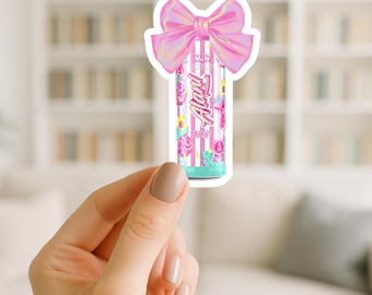 Cotton Candy Alani Sticker/alani drink/ energy drink sticker/sticker gift/ small gift/ funny sticker/ Coquette/ Pink bow alani