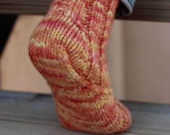 Socks | Slippers Knitting Pattern | for Worsted weight yarn | English | Español