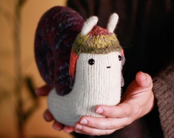 Easy knitting pattern - Snail | English | Español