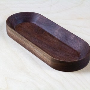 Walnut Tray / Wood Catchall Tray / Valet Tray / Pen Tray / Organizing Tray