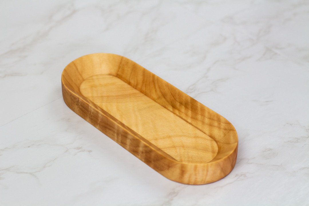 Figured Maple Pen Tray / Wooden Pen Tray / Organizing Tray / Catchall