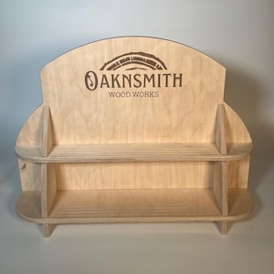 Tabletop Vendor Kiosk – Flat Pack Wooden Craft Fair Display Stand with Storage & Engraving – Checkout Booth for Markets And Pop-Ups