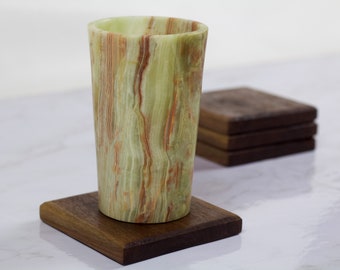 Black Walnut Wood Coasters - Set of 4