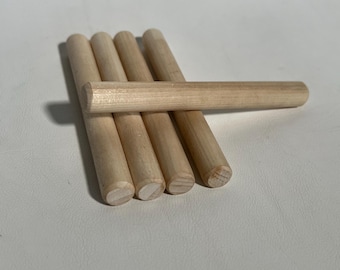 Wooden dowels for vendor display