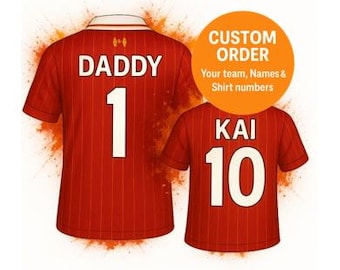 Impressão de futebol personalizada - Arte de parede de futebol personalizada - Presente para pai dos filhos - Presente para filho e filha no dia dos pais - Arte de parede de futebol - Presente para avô