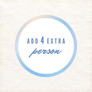 Add 4 extra person
