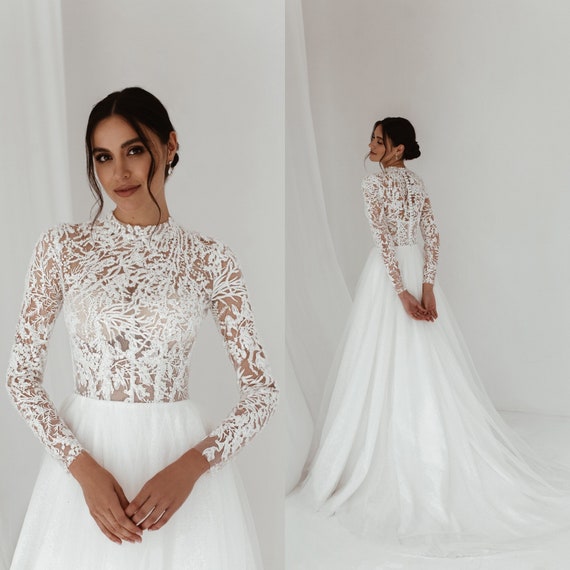 21 Best High Neck Wedding Dresses for 2021 - hitched.co.uk - hitched.co.uk