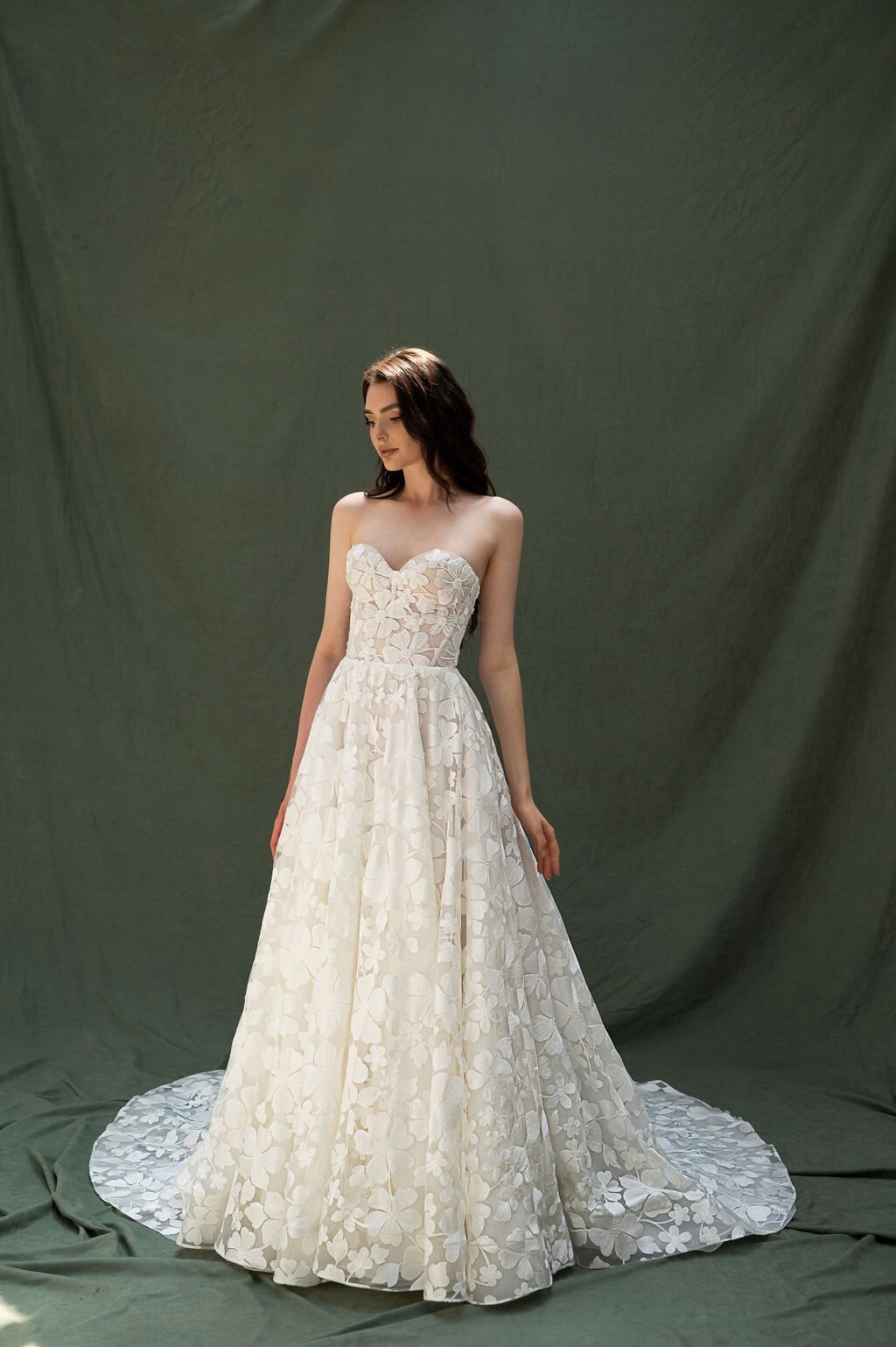 strapless open back dress DP454SL | Jasmine Sleeves