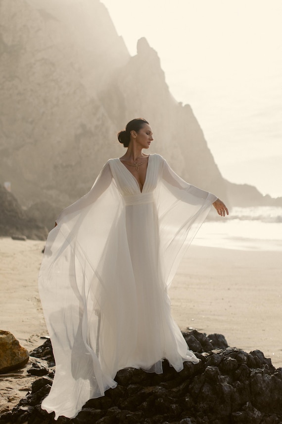 beach silk wedding dresses Beach Wedding Dresses & Gowns