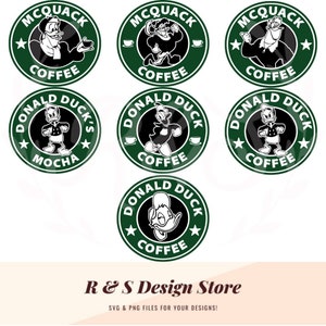 duck coffee svg, png collection