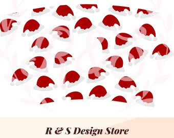 santa, santa hats, father christmas, christmas, cup wrap, starbucks, png, svg.