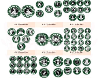 Toutes les annonces de personnages de café plus certaines ne sont pas disponibles dans des annonces séparées, svg, png.