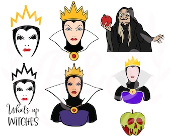 villain, evil, queen, old hag, poison apple, svg, png.