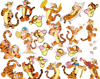 tigre rebotando, svg, png, rayado.