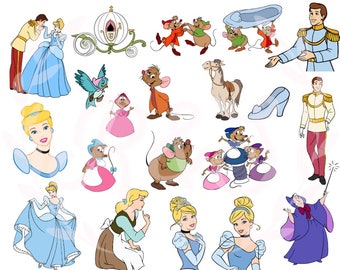 princesa, hada madrina, príncipe, cenizas, ratones, bulto.