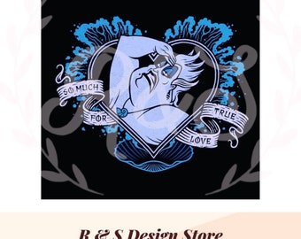 sea witch, villain, ursula, octopus, witch, evil, love, tumbler wrap, cup wrap, png.