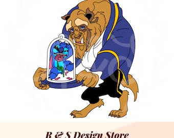 blue alien, dress up, prince, rose dome, beast, svg, png.