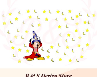 hechicero, ratón, magia, starbucks, taza fría, png, svg.