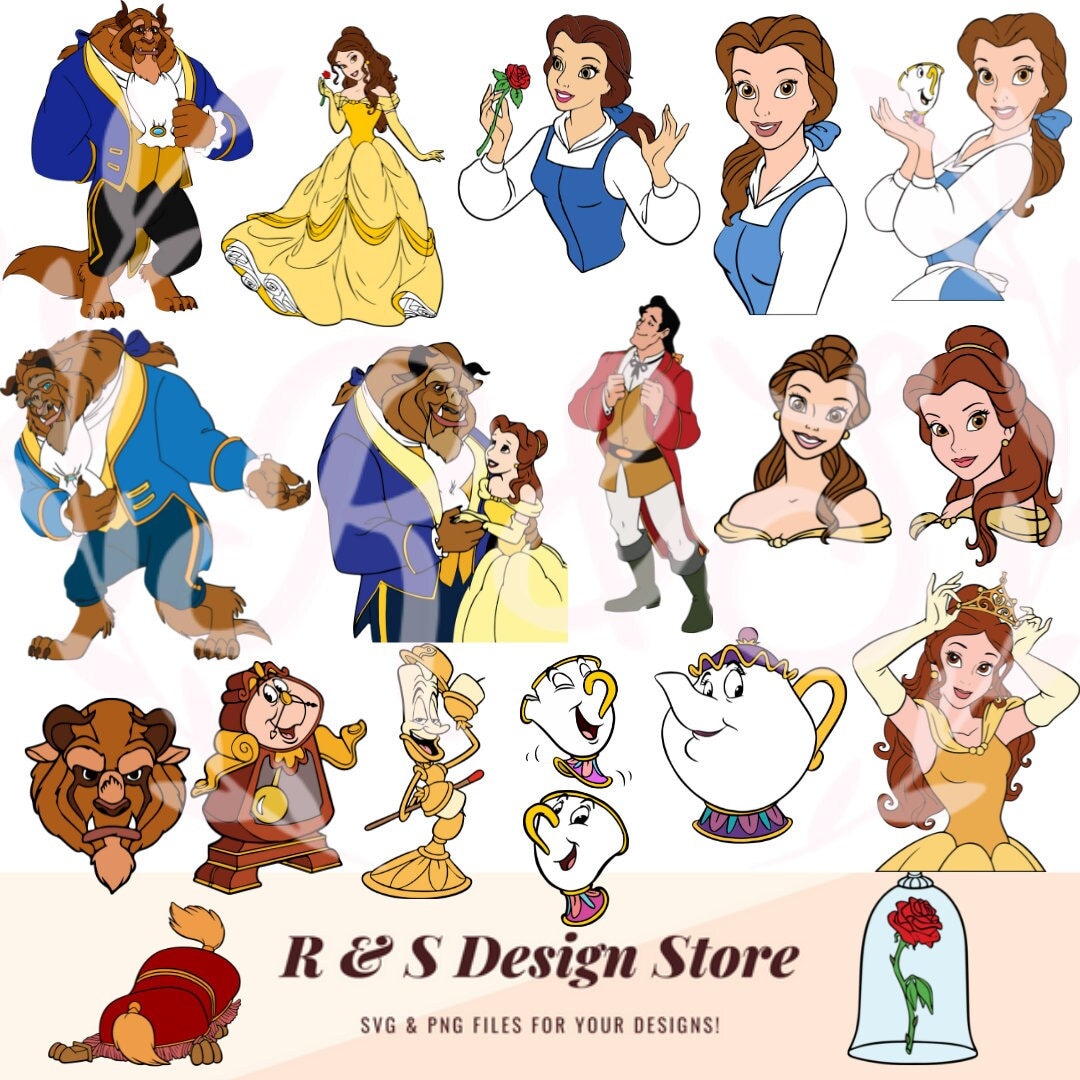Beast, Beauty, Bundle, Cursed, Enchanted, Png, Svg. - Etsy
