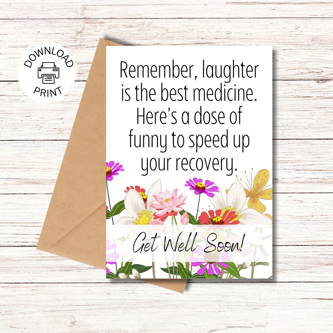 Speed up Your Recovery - Get Well Soon Card - Printable Greeting Card ...