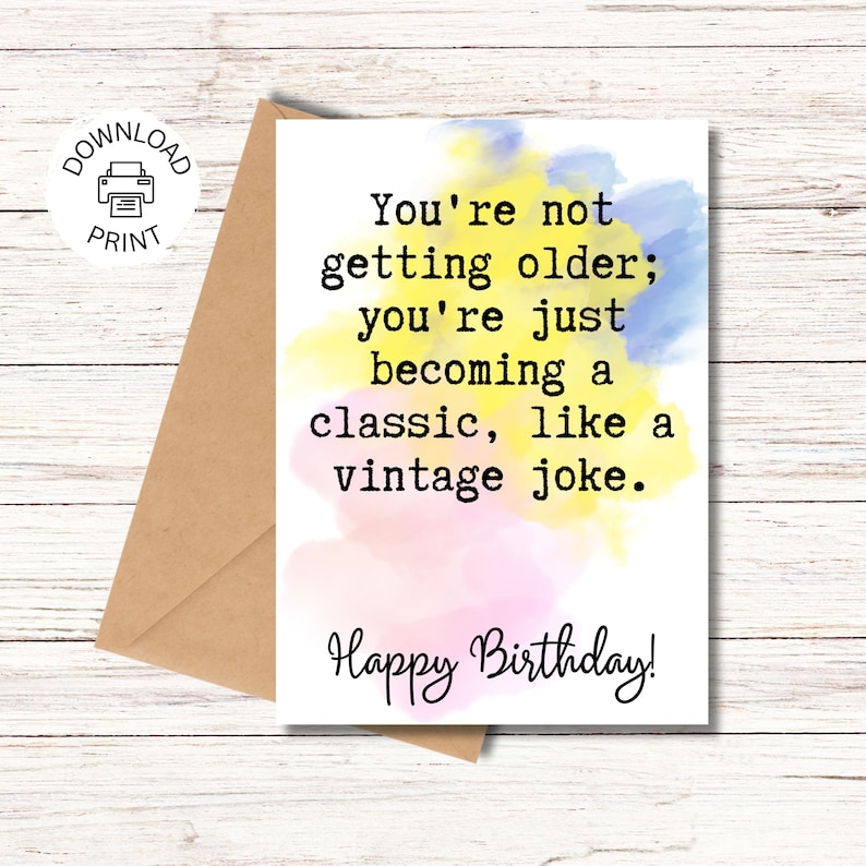 Funny Happy Birthday Card Printable - Il 794xN.5068610752 Hn3t 