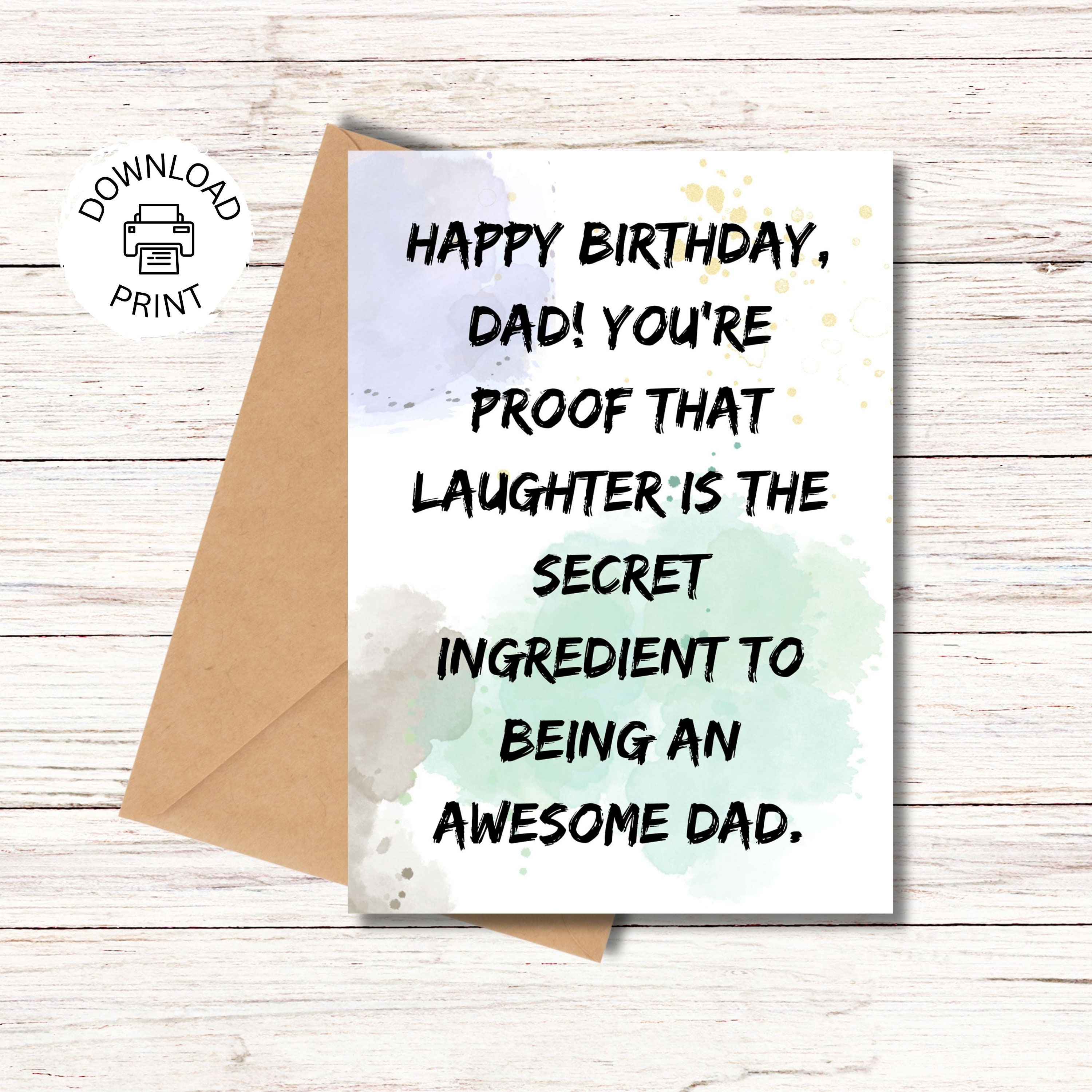 Brthday Card Dad Funny Dad Card Pe Chart Of Dad Brthday Card For Dad Fathers Day Gft Funny - View #6