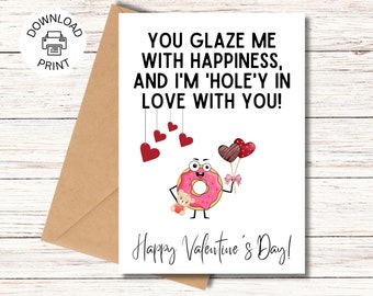 Happy Valentine's Day Card | Printable Greeting Card | Funny Love Card For Husband, Wife, Boyfriend, Girlfriend | Instant Download