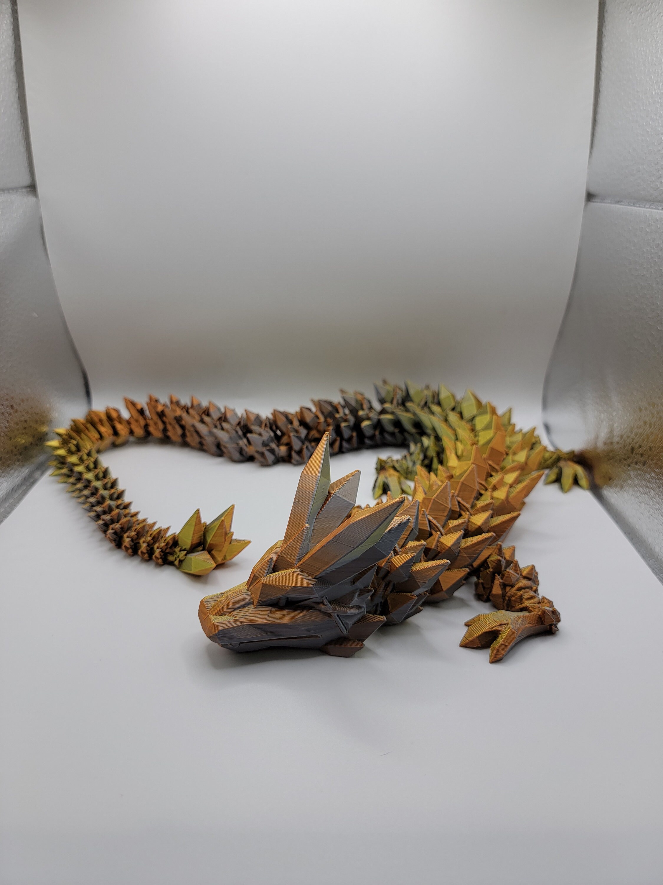 Custom 3D Printed Articulating Crystal Dragons. Majestic - Etsy