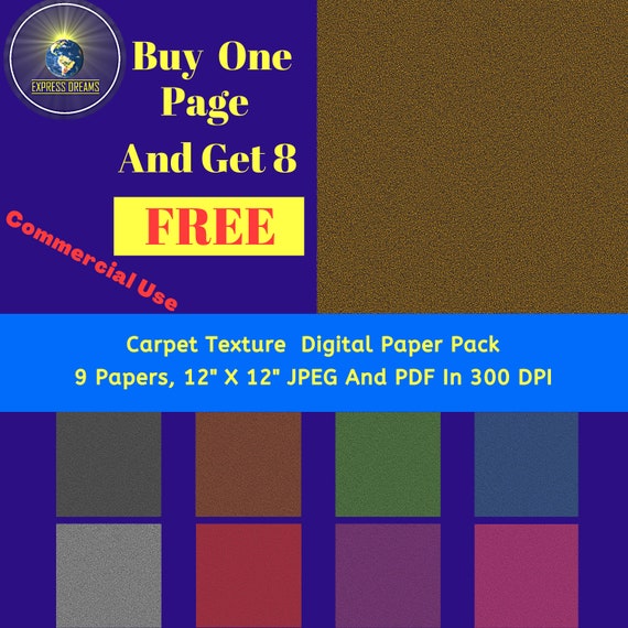 Carpet Texture Paper Digital Carpet Paper Fabric Pattern Etsy