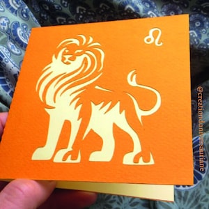 Carte Lion / zodiaque