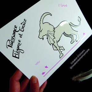 Carte A5 animal imaginaire
