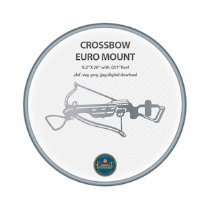 Deer Skull European Mount Hanger, Crossbow SVG DXF Files (Digital Download)