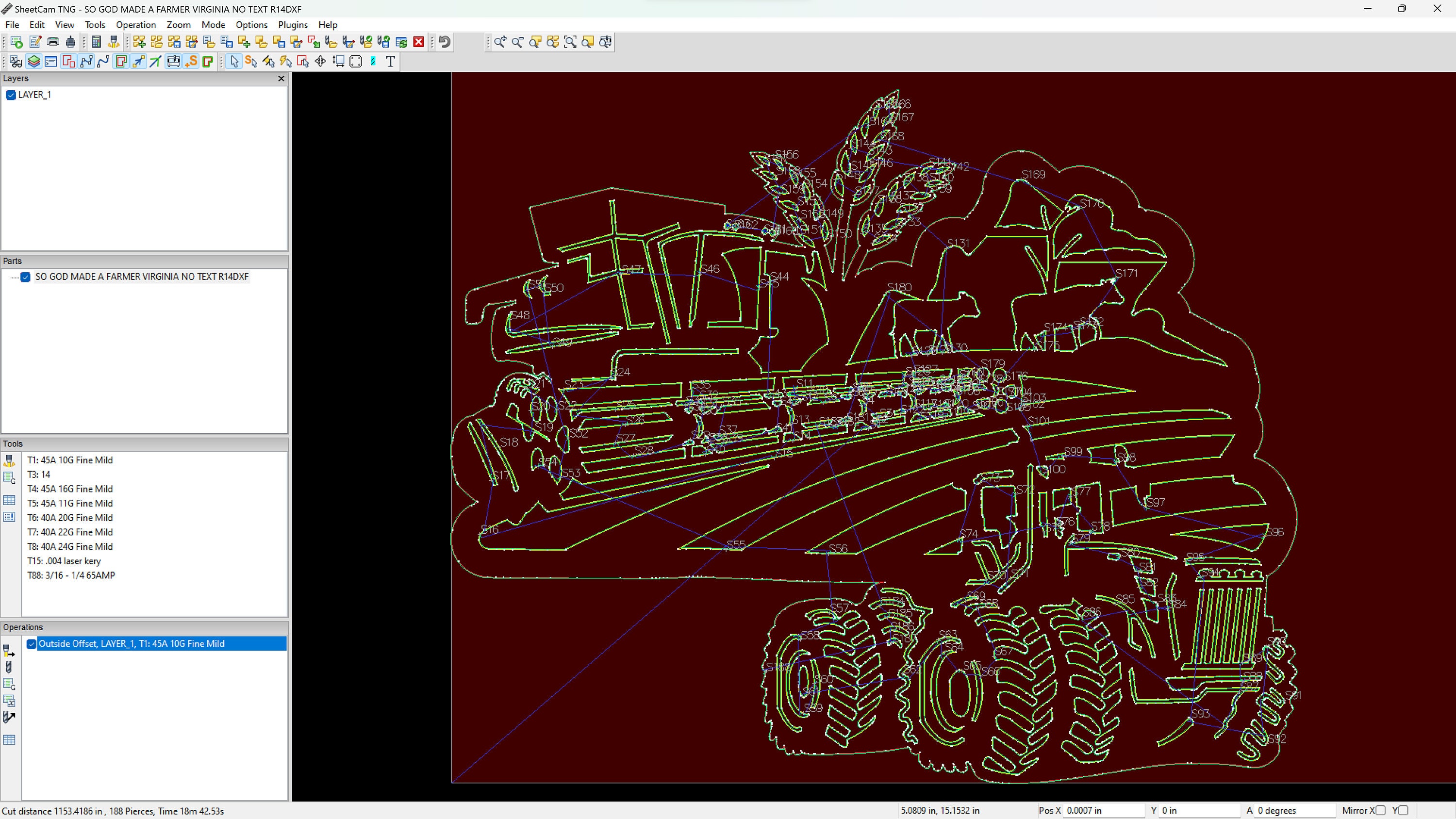 Farm Scene Cnc Plasma Dxf Files for Plasma Cutter State of - Etsy