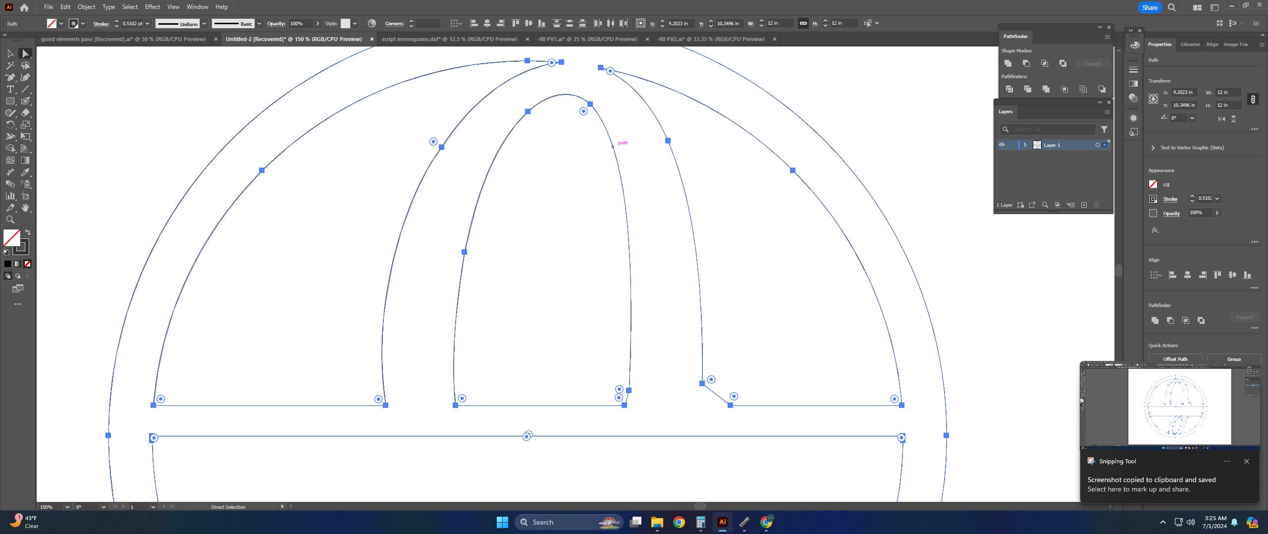 Custom Monogram Dxf File J Split Letter Monogram SVG, Laser Cut File, CNC Plasma DXF, Xtool ...