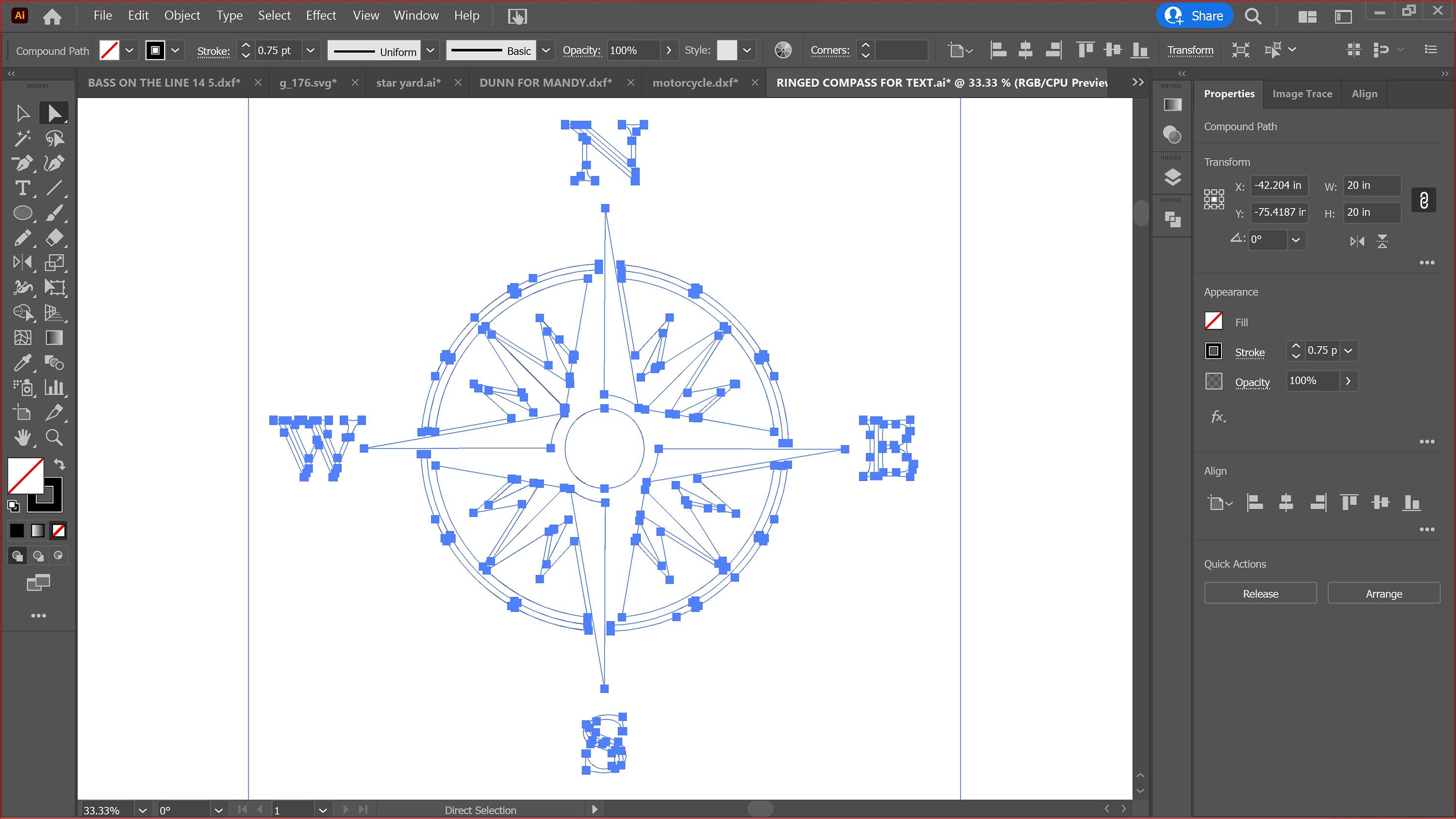 Compass Sign Dxf Files for Plasma Cutter, Adventure Sign Dxf Cut Files ...