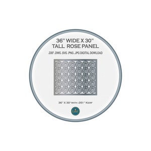 railing panel dxf file for cnc, stair panel laser cut file for laser cutting, stair railing panel dxf cut files for deck railing, rose panel