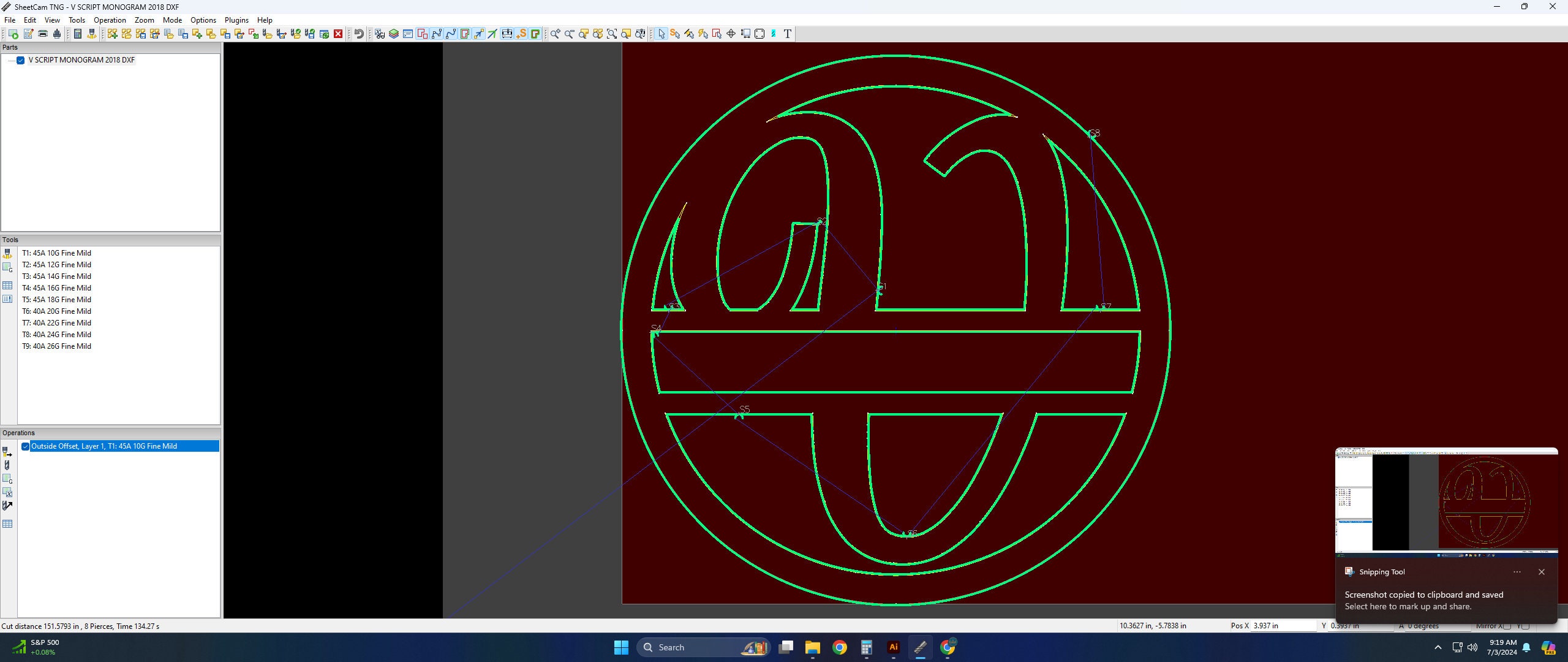 Split Letter Monogram Svg Files for Laser Cut Signs, Letter V Monogram ...