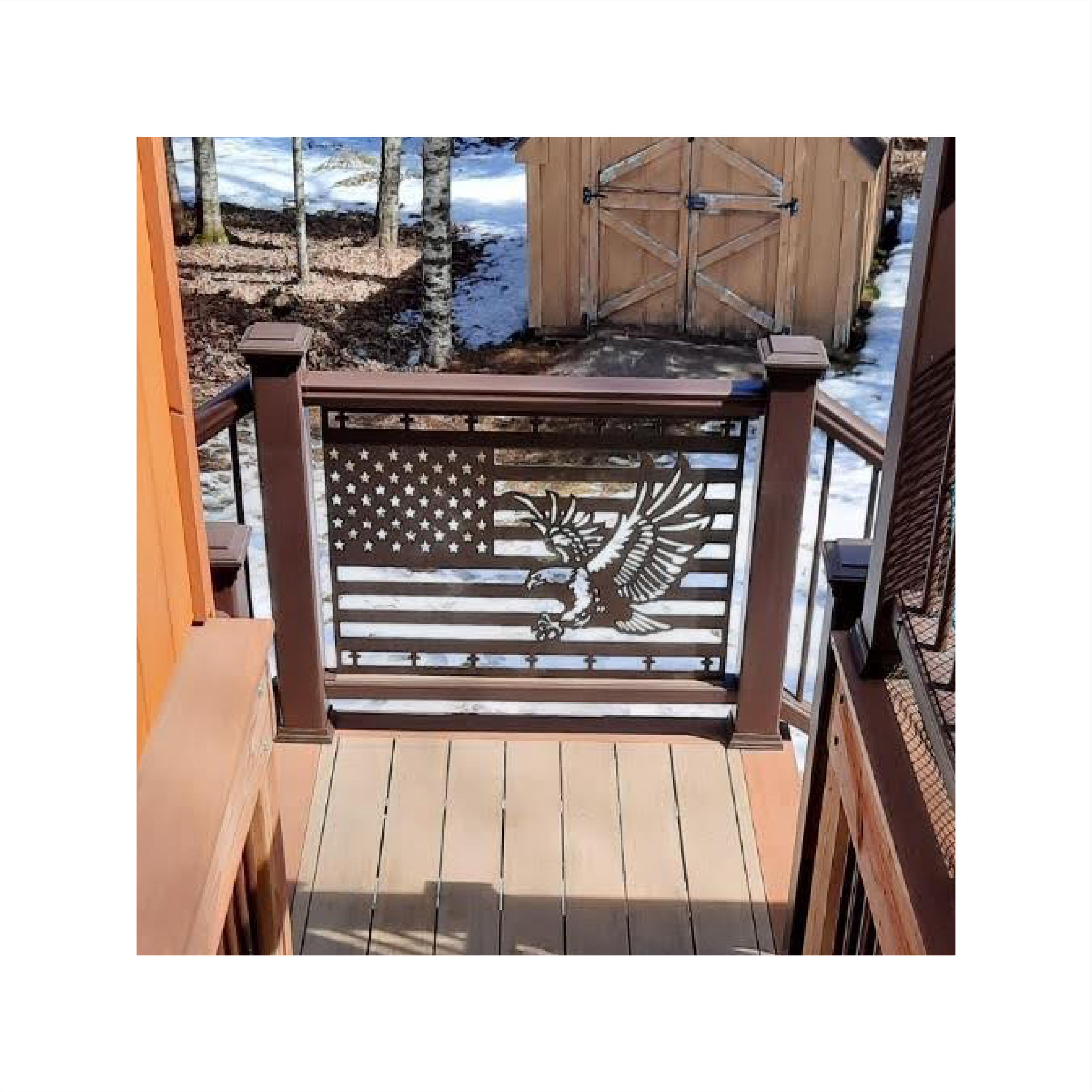 Eagle Railing Panel DXF File for CNC Plasma, Laser Cut Files, American ...