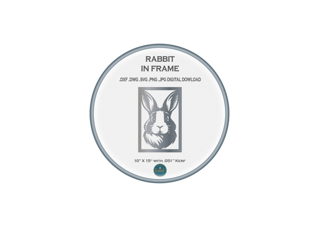 Rabbit Dxf Files for Cnc Plasma Cutting, Bunny Rabbit Vector File for ...