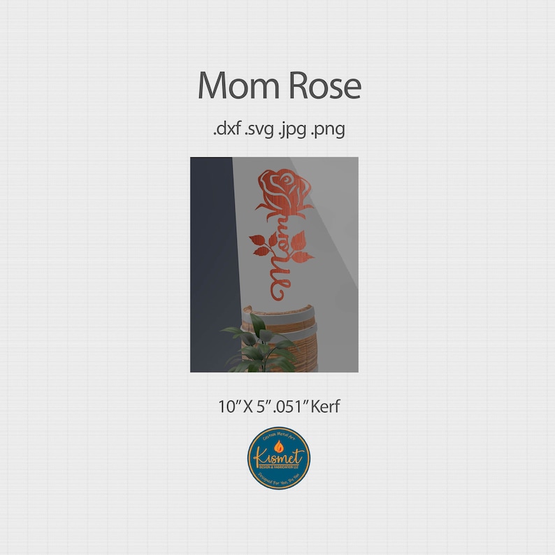 Mothers Day Dxf File for Plasma Cutting, Mom Wall Art Plasma Cut File ...