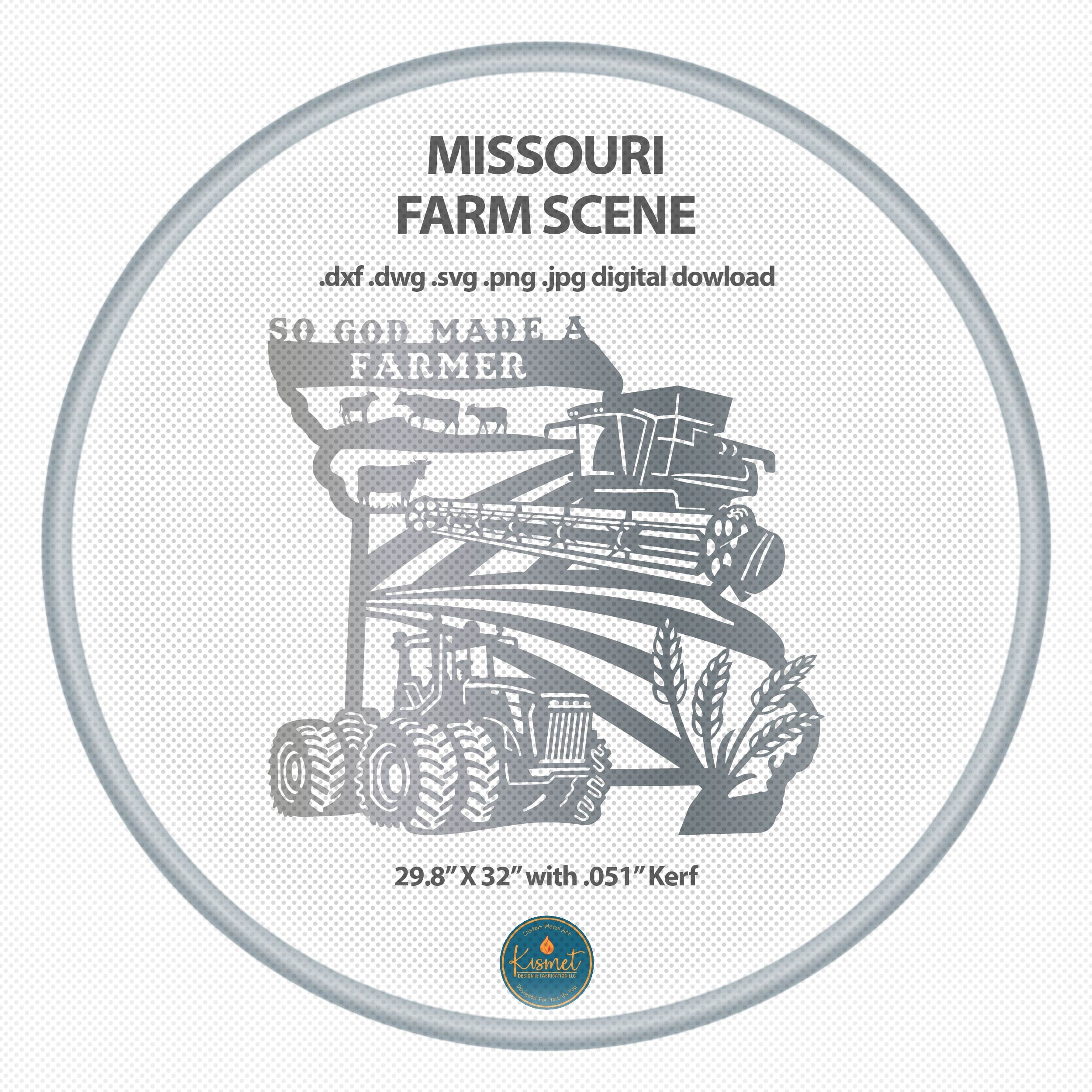 Cnc Sign Files Missouri Farm Sign DXF SVG File, Laser Cut Files, CNC Plasma, Xtool ...
