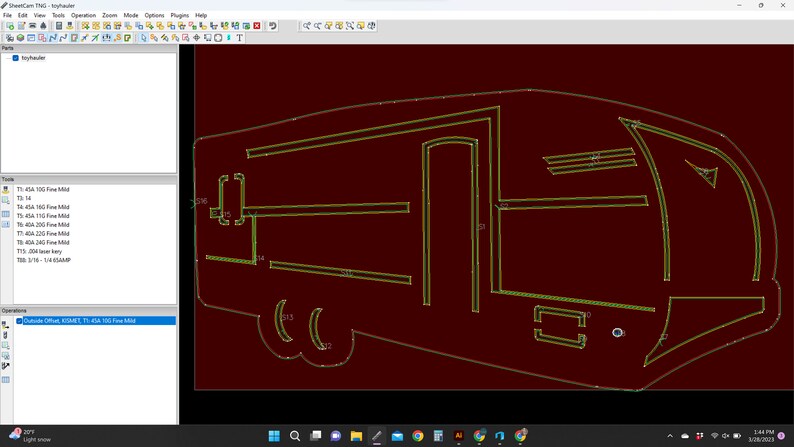 Dxf Files Rv Canister Camper Dxf File for Cnc Plasma Cutting, Toy Hauler Vector File for ...